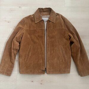 Wilson's Leather M Julian Men's Carmel Suede Jacket Size Large